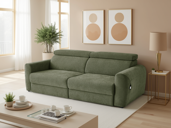 Dakota Electric Sofabed 3 Seater In Green