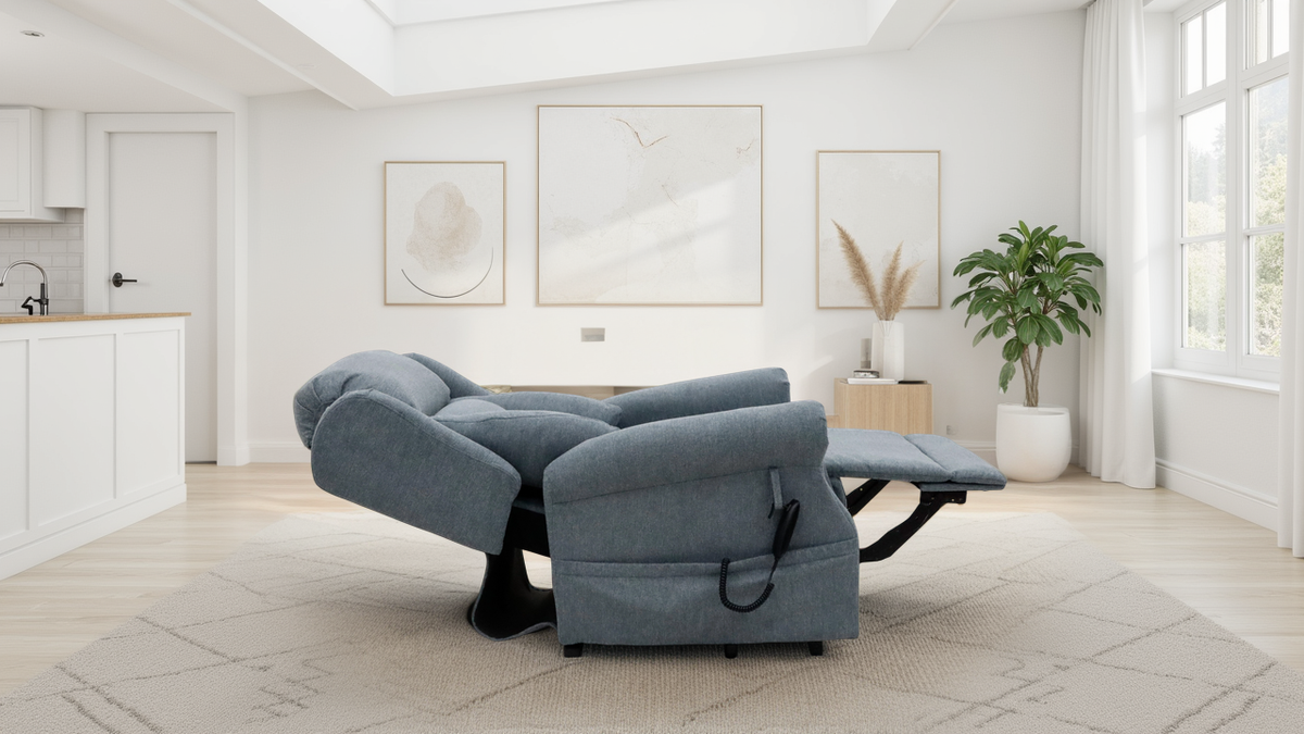 Fairmont Rise and Recline Chair in Grey
