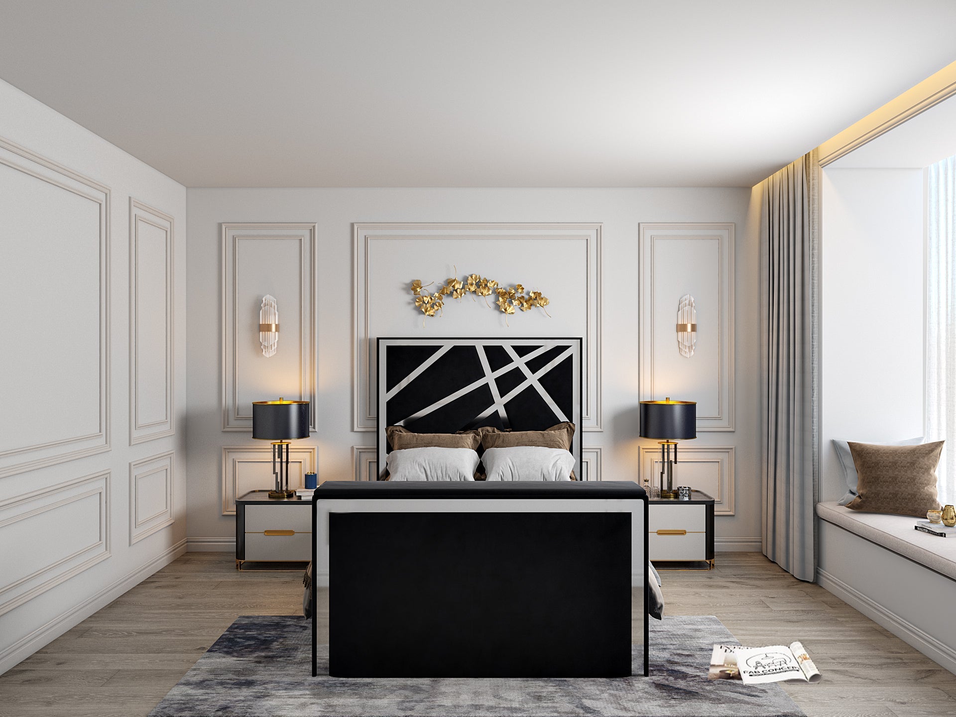 Rayleigh Upholstered Soft Velvet Tv Bed Frame