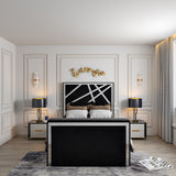 Morgan Upholstered Soft Velvet TV Bed Frame