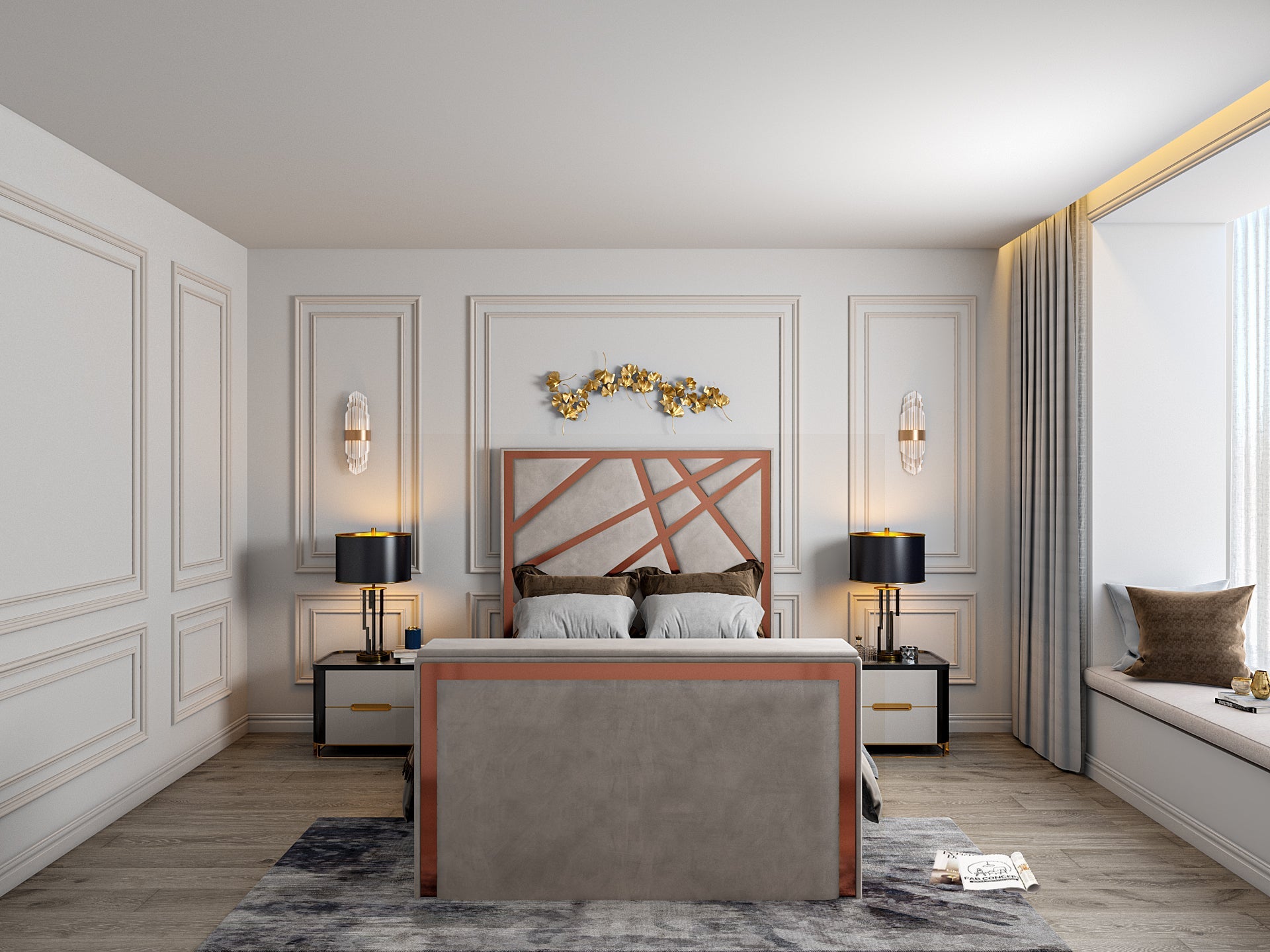 Rayleigh Upholstered Soft Velvet Tv Bed Frame