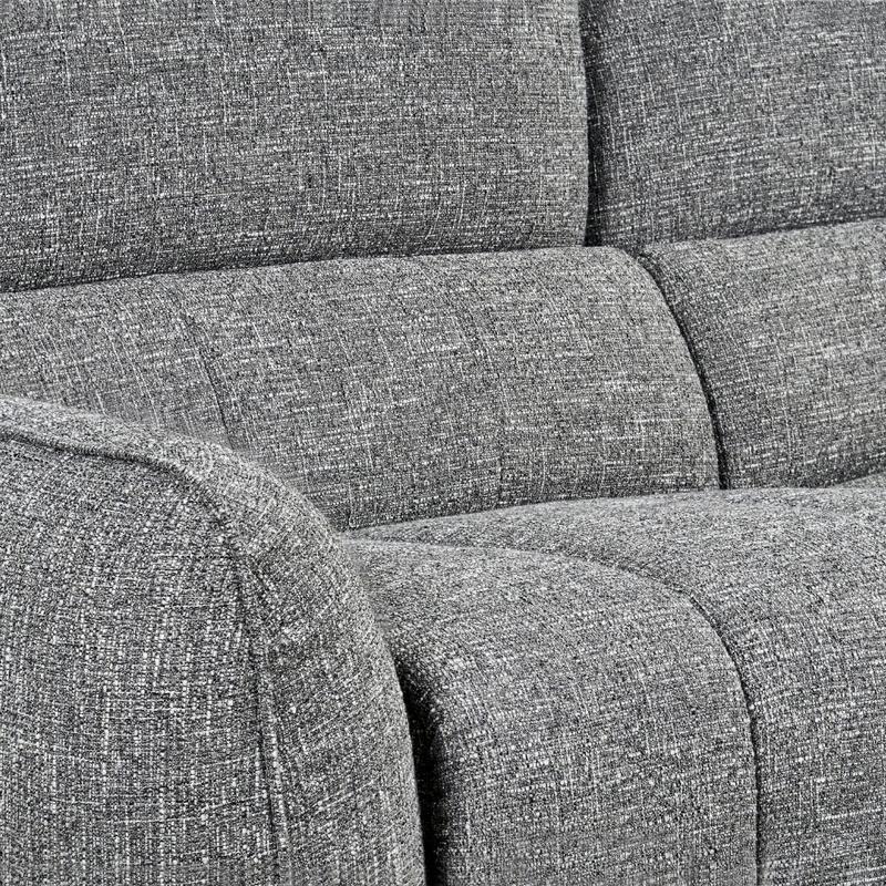 Turin Electric Recliner Sofa Charcoal Left Hand Corner