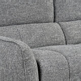 Turin Electric Recliner Sofa Charcoal Left Hand Corner