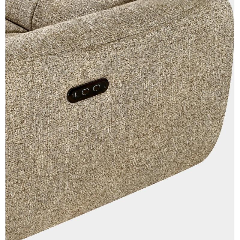Turin Electric Recliner Sofa Mocha Right Hand Corner