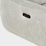 Turin Electric Recliner Sofa Silver Left Hand Corner