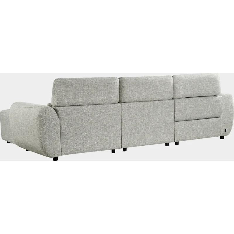 Turin Electric Recliner Sofa Silver Right Hand Corner