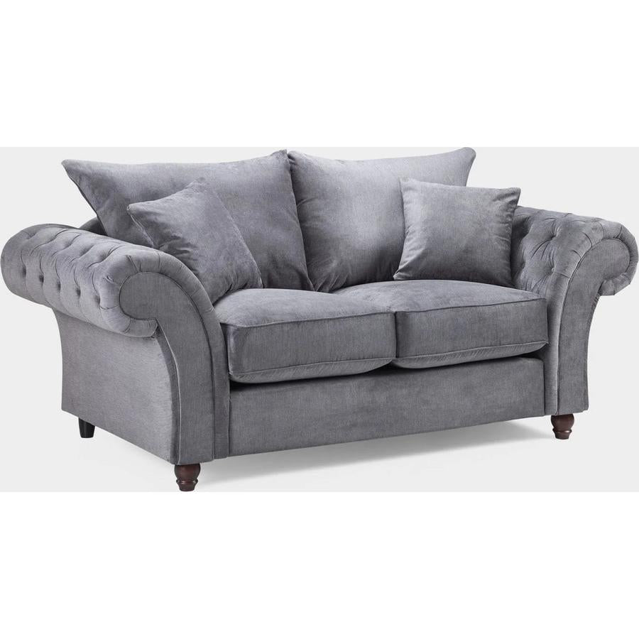 Windsor Fullback Sofa Grey 2 Seater