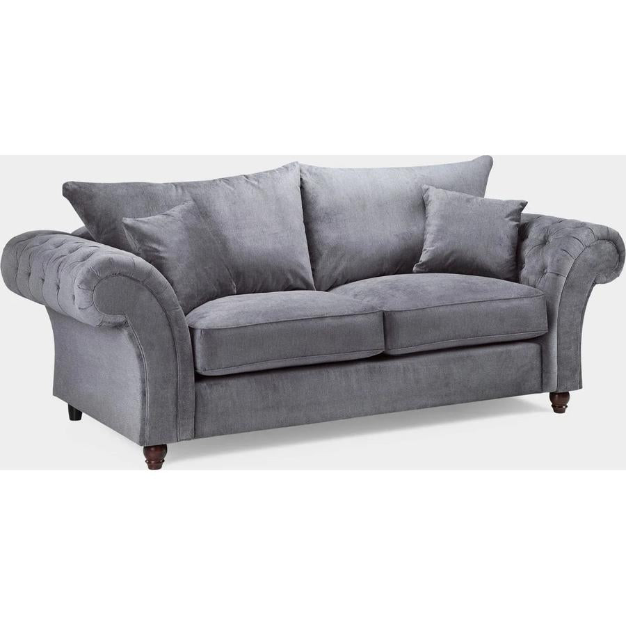 Windsor Fullback 3 Seater Sofa In Grey