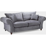 Windsor Fullback 3 Seater Sofa In Grey
