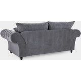 Windsor Fullback 3 Seater Sofa In Grey