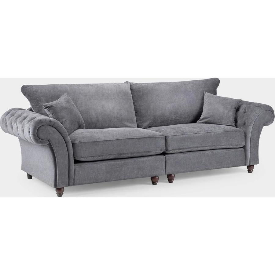 Windsor Fullback 4 Seater Sofa In Grey