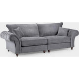 Windsor Fullback 4 Seater Sofa In Grey