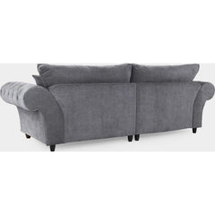 Windsor Fullback Sofa Grey 4 Seater