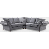 Windsor Fullback Large Corner Sofa In Grey