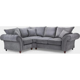 Windsor Fullback Sofa Grey Left Hand Facing Corner