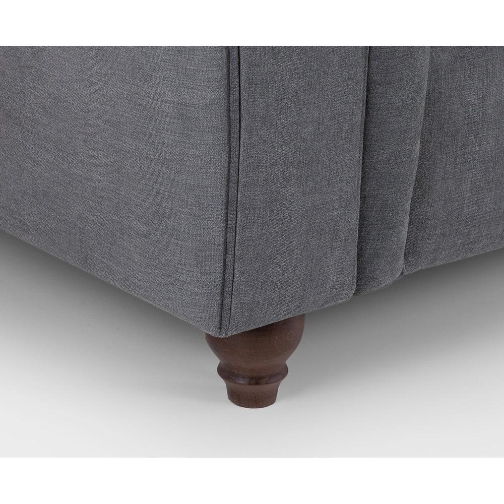 Windsor Fullback Sofa Grey Left Hand Facing Corner