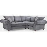 Windsor Fullback Right Hand Facing Corner Sofa In Grey