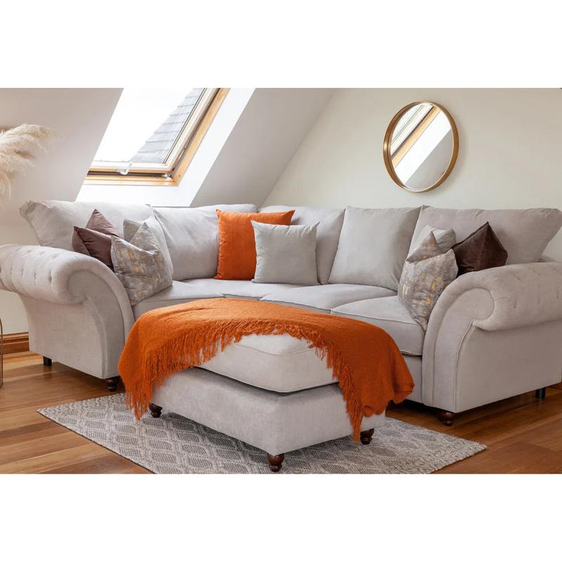 Windsor Fullback Stone Right Hand Facing Corner Sofa